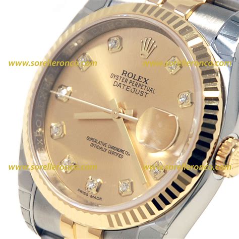 rolex datejust acciaio oro diamanti prezzo|Rolex Datejust 36 prezzo.